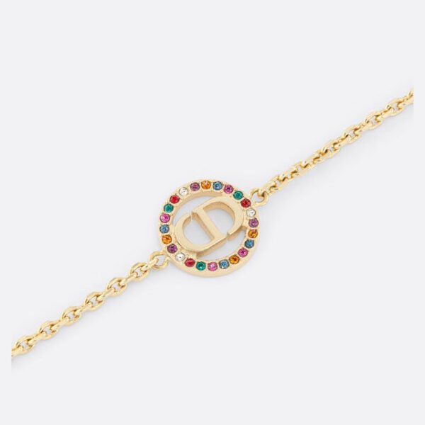 18K Petit CD Multicolor Crystals Bracelet