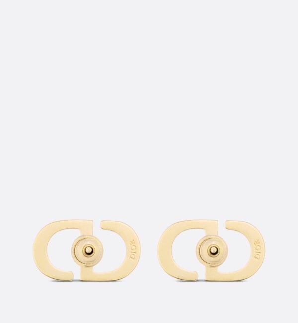 18K Petit CD Stud Fuchsia Crystals Earrings