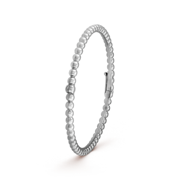 18K White Gold Perl¨¦e Bracelet