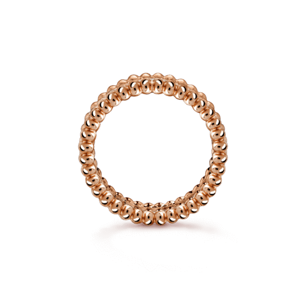 18K Rose Gold Perl¨¦e Diamonds Ring