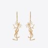 18K Saint Monogram Palmier Statement Earrings