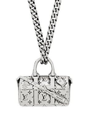 18K Louis Monogram Chain Bag Necklace