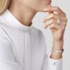 18K White Gold Perl¨¦e Signature Bracelet