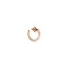 18K T T1 Open Hoop Rose Gold Earrings