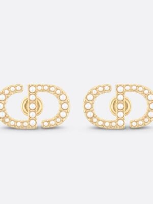 18K Petit CD Stud Earrings