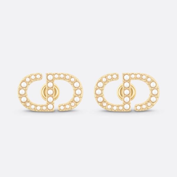18K Petit CD Stud Earrings