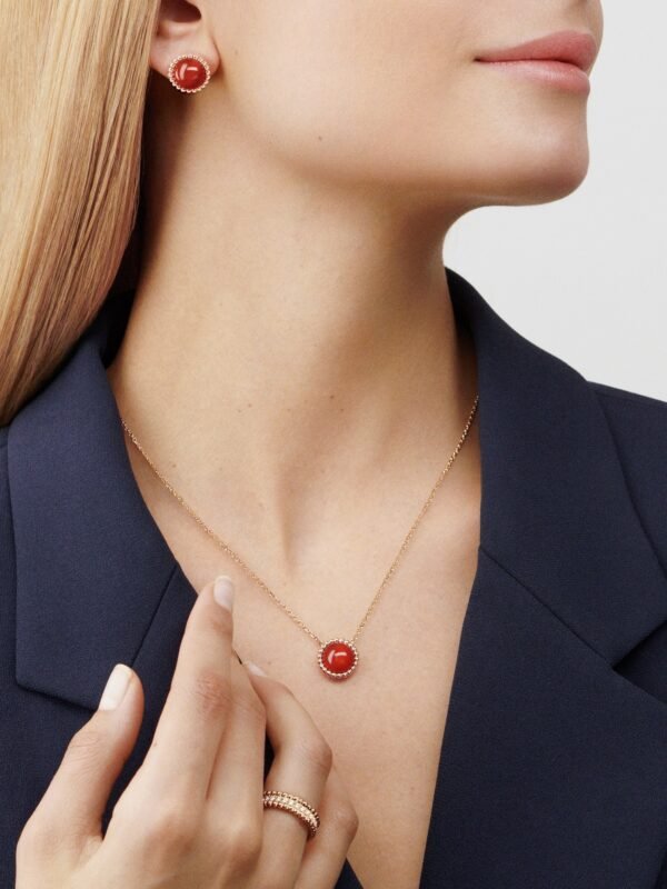 18K Perl¨¦e couleurs Carnelian Necklace