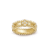 18K Yellow Gold Perl¨¦e Clovers Ring