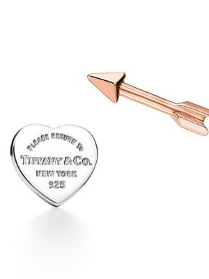 18K Return to Tiffany Lovestruck Heart Tag & Arrow Earrings
