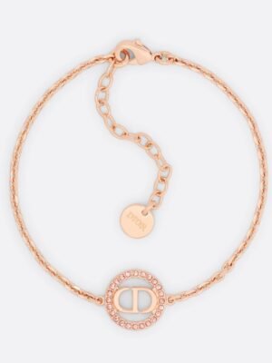 18K Petit CD Pink Crystals Bracelet