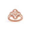 18K Vintage Alhambra Diamonds Ring