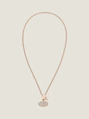 18K Chaine D'ancre Contour Pendant H Necklace