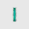 Double G Interlocking G Turquoise Enamel Ring