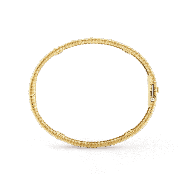 18K Yellow Gold Perl¨¦e Clovers Bracelet