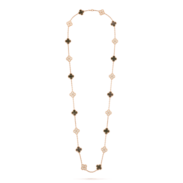 18K Vintage Alhambra 20 Motifs Long Necklace
