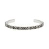 Double G Interlocking G Cuff With Flowers Bracelet