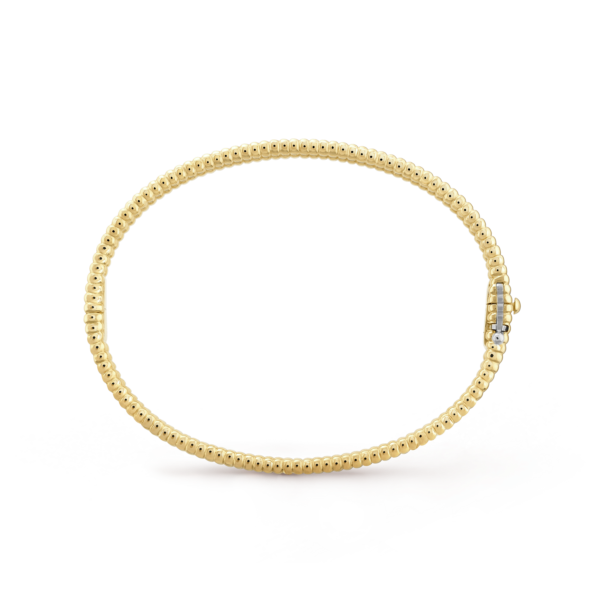 18K Yellow Gold Perl¨¦e Diamonds One Row Bracelet