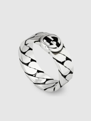 Double G Interlocking G Wide Ring