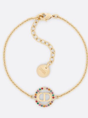 18K Petit CD Multicolor Crystals Bracelet