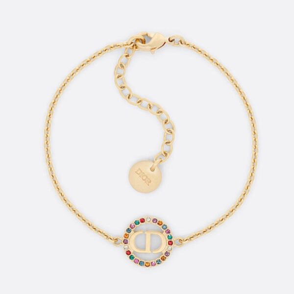 18K Petit CD Multicolor Crystals Bracelet
