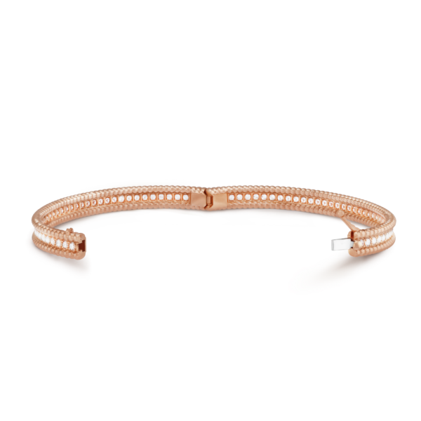 18K Rose Gold Perl¨¦e Diamonds One Row Bracelet