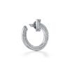 18K T T1 Open Hoop White Gold Earrings
