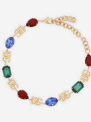 18K DG Crystals Choker Necklace