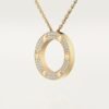 18K Love Diamond-Paved Necklace