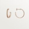 18K Love Pave Diamonds Earrings
