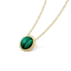 18K Perl¨¦e couleurs Malachite Necklace