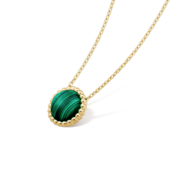 18K Perl¨¦e couleurs Malachite Necklace