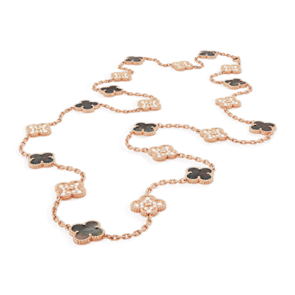 18K Vintage Alhambra 20 Motifs Long Necklace
