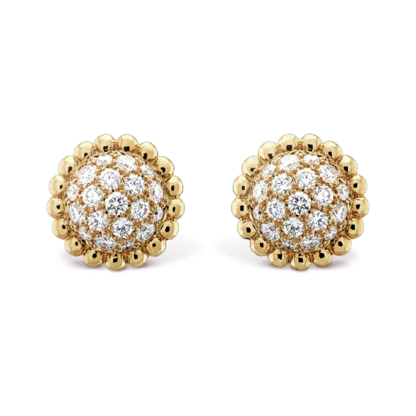 18K Perl¨¦e Diamonds Earrings
