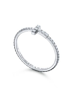 18K T Diamond Wire  Ring