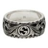 Double G Feline Head Ring