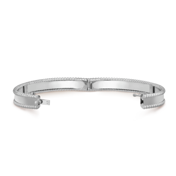 18K White Gold Perl¨¦e Signature Bracelet