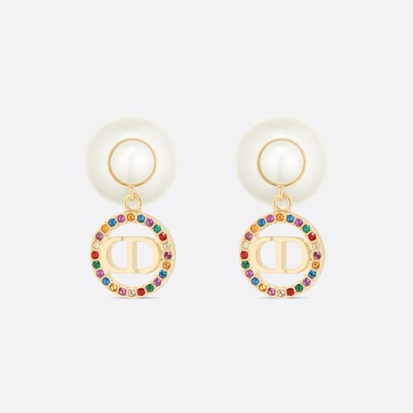 18K CD Tribales Multicolor Crystals Earrings