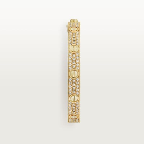 18K Love Pave Diamonds Bracelet