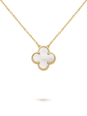 18K Vintage Alhambra Pendant Clover Necklace