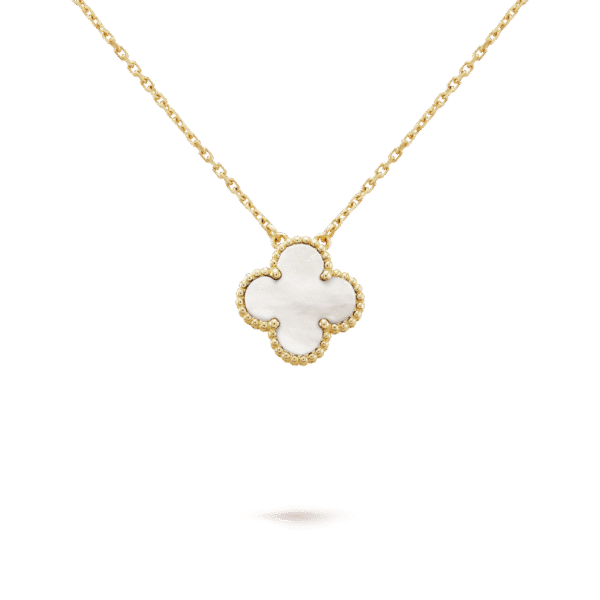 18K Vintage Alhambra Pendant Clover Necklace