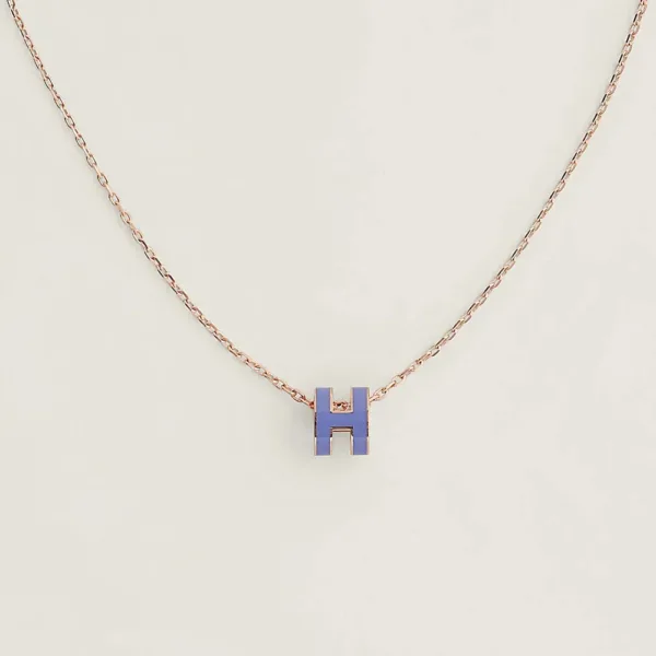 18K Mini Pop H Purple Necklace