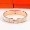 18K Clic H White Bracelet