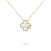 18K Vintage Alhambra Pendant Clover Necklace