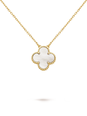 18K Vintage Alhambra Pendant Clover Necklace