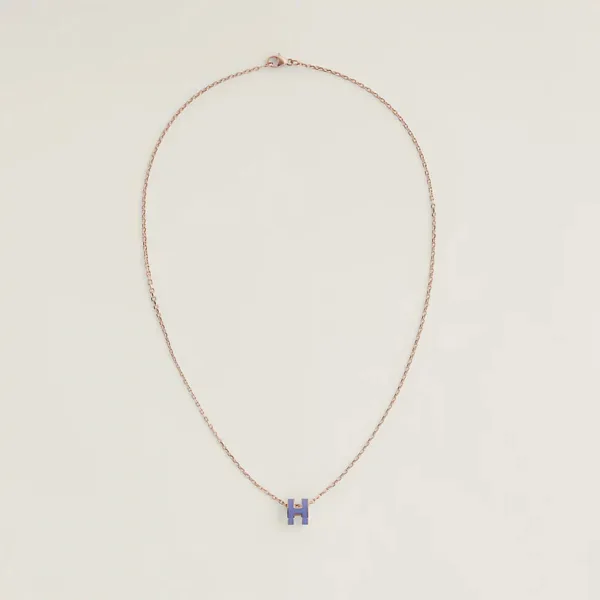 18K Mini Pop H Purple Necklace