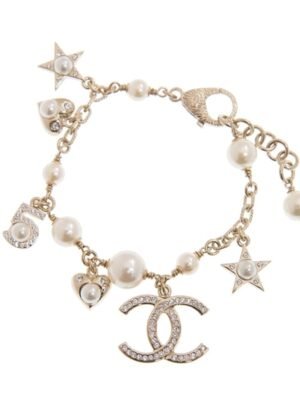 18K CC Pearls & Diamonds Bracelet