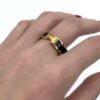 18K Vintage Clic H Ring