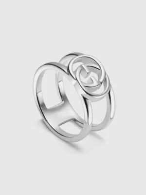 Double G Interlocking G Wide Open Ring