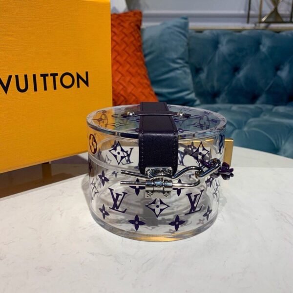 LV Scott Box Plexiglass Electric Blue For Women, Women¡¯s Box 4.9in/12.5cm LV GI0430
