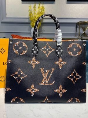 LV Jungle Monogram Giant OnTheGo Tote Bag 41cm For Women Ivoire LV